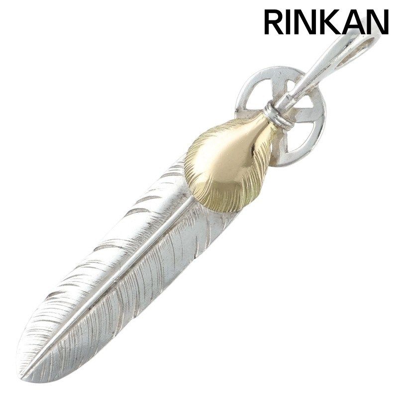 ゴローズ ハートホイールフェザー 大 ネックレストップ メンズ 大