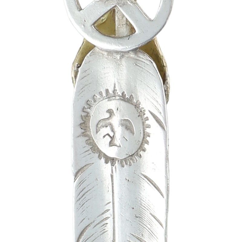 ゴローズ ハートホイールフェザー 大 ネックレストップ メンズ 大