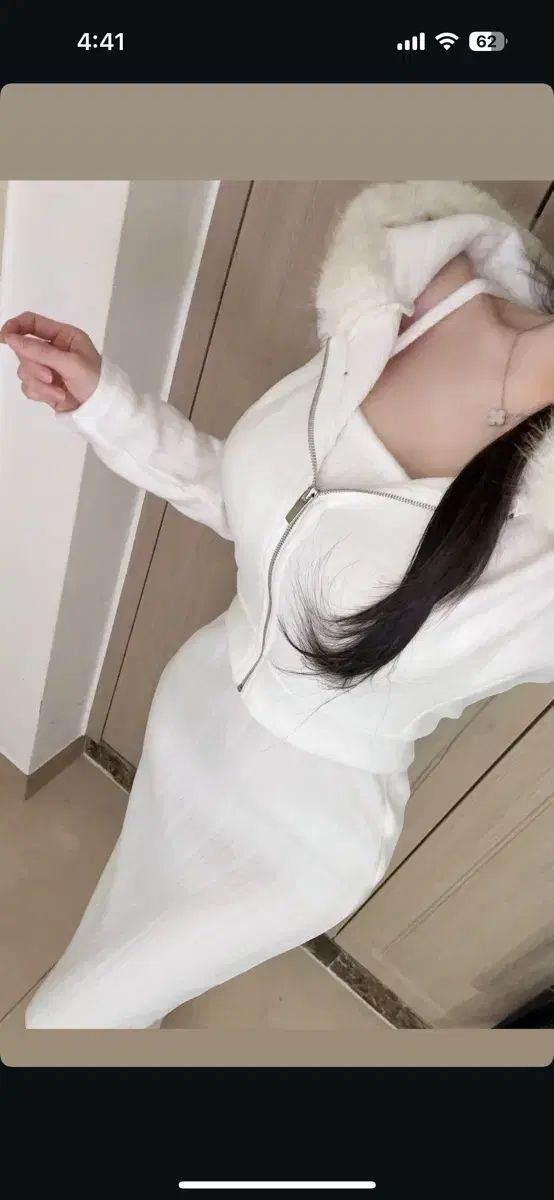 ノースリーブカーディガン ロング丈 セットアップ ファー カーディガン フード ジップアップ ロング アーバン