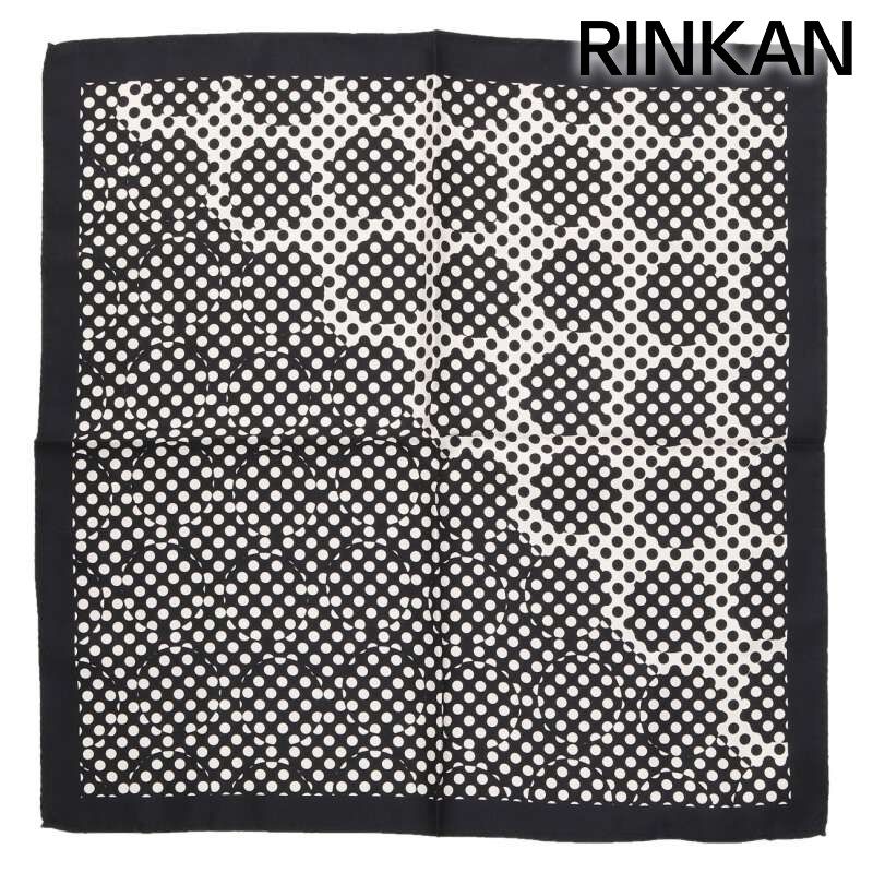 ガブリエレパジーニ ドット総柄シルクスカーフ メンズ