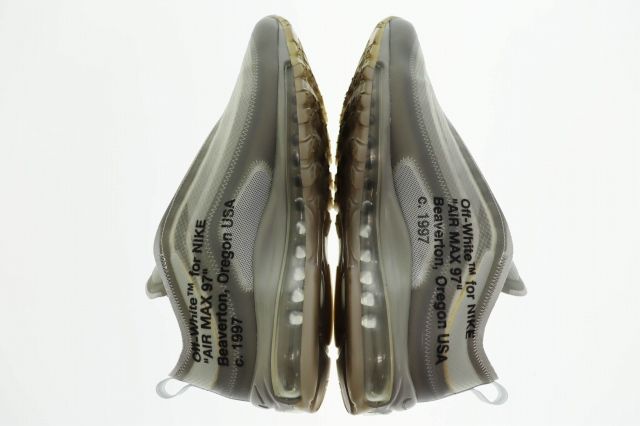 ナイキ NIKE ×OFF-WHITE オフホワイト THE 10 AIR MAX 97 OG Grey エア