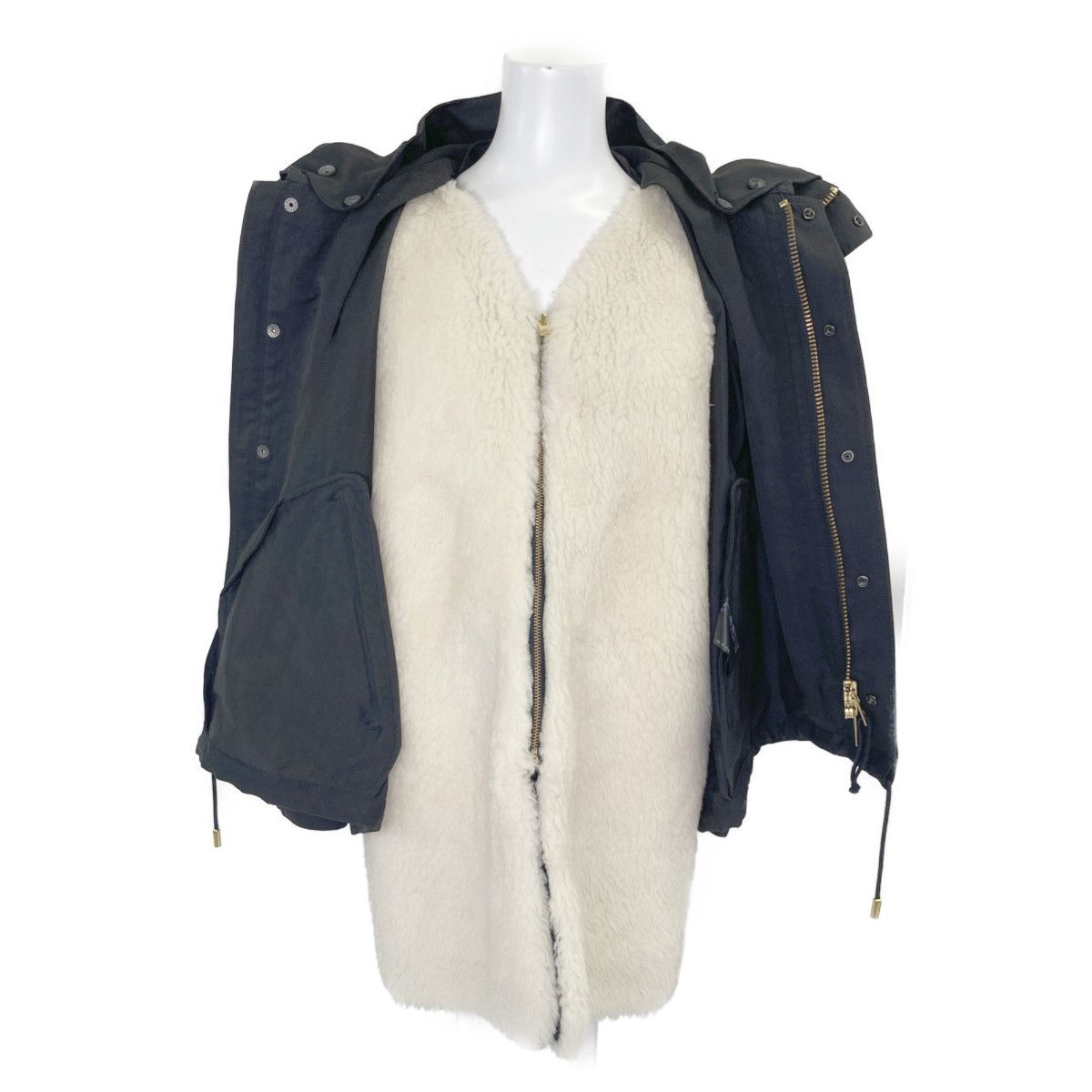 THE RERACS ザ・リラクス 17FW-RECT-156L ﾌﾞﾗｯｸ M65 SHORT MODS COAT