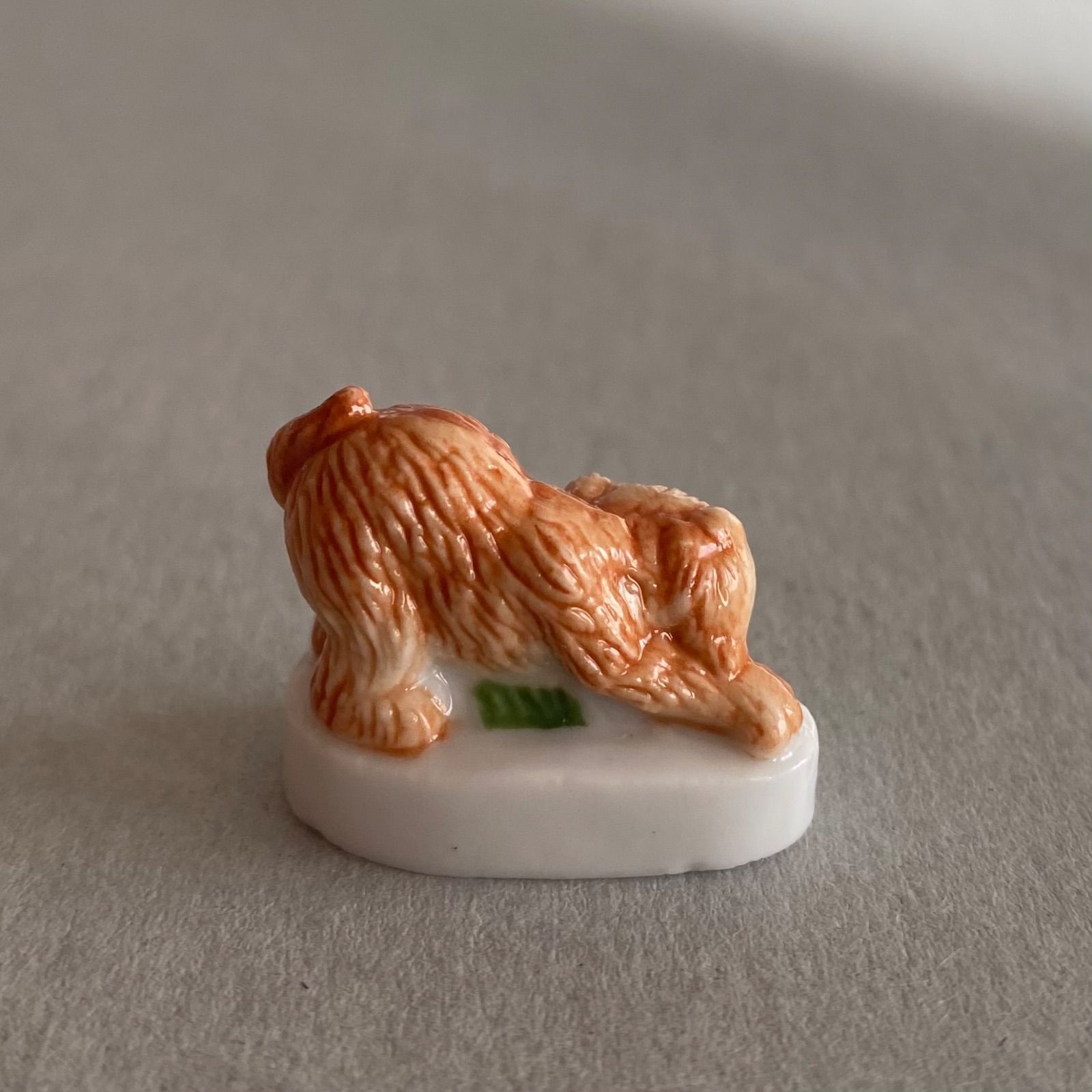 シーズーのフェーブ／犬／動物／わんこ／フランス雑貨／陶器ミニチュア