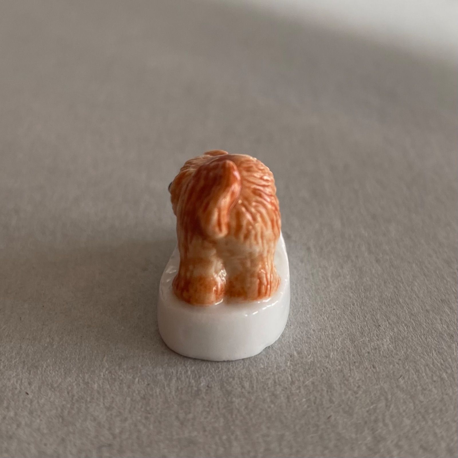 シーズーのフェーブ／犬／動物／わんこ／フランス雑貨／陶器ミニチュア
