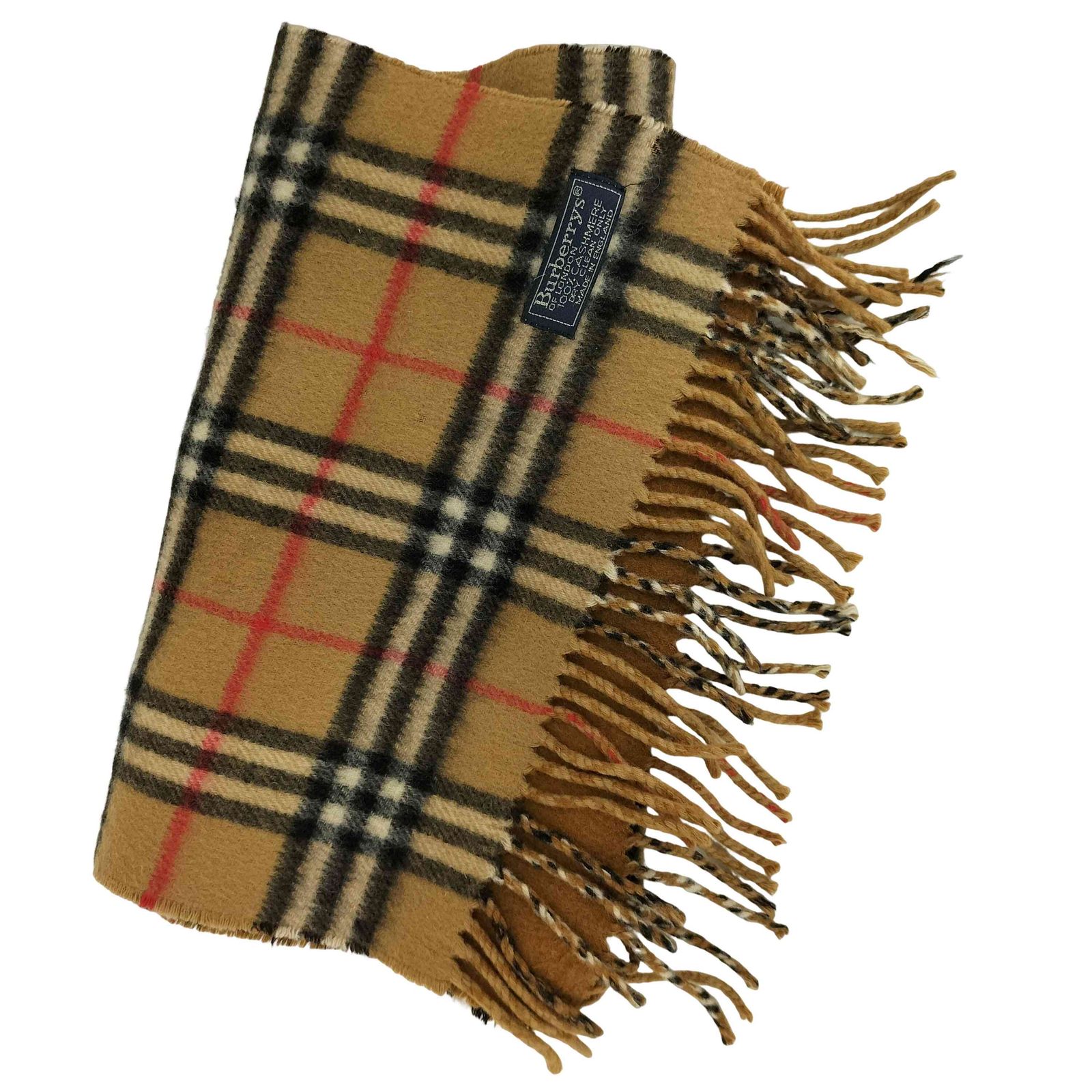 バーバリーズ BURBERRYS カシミヤ100ノバチェックマフラー メンズ 表記無 
