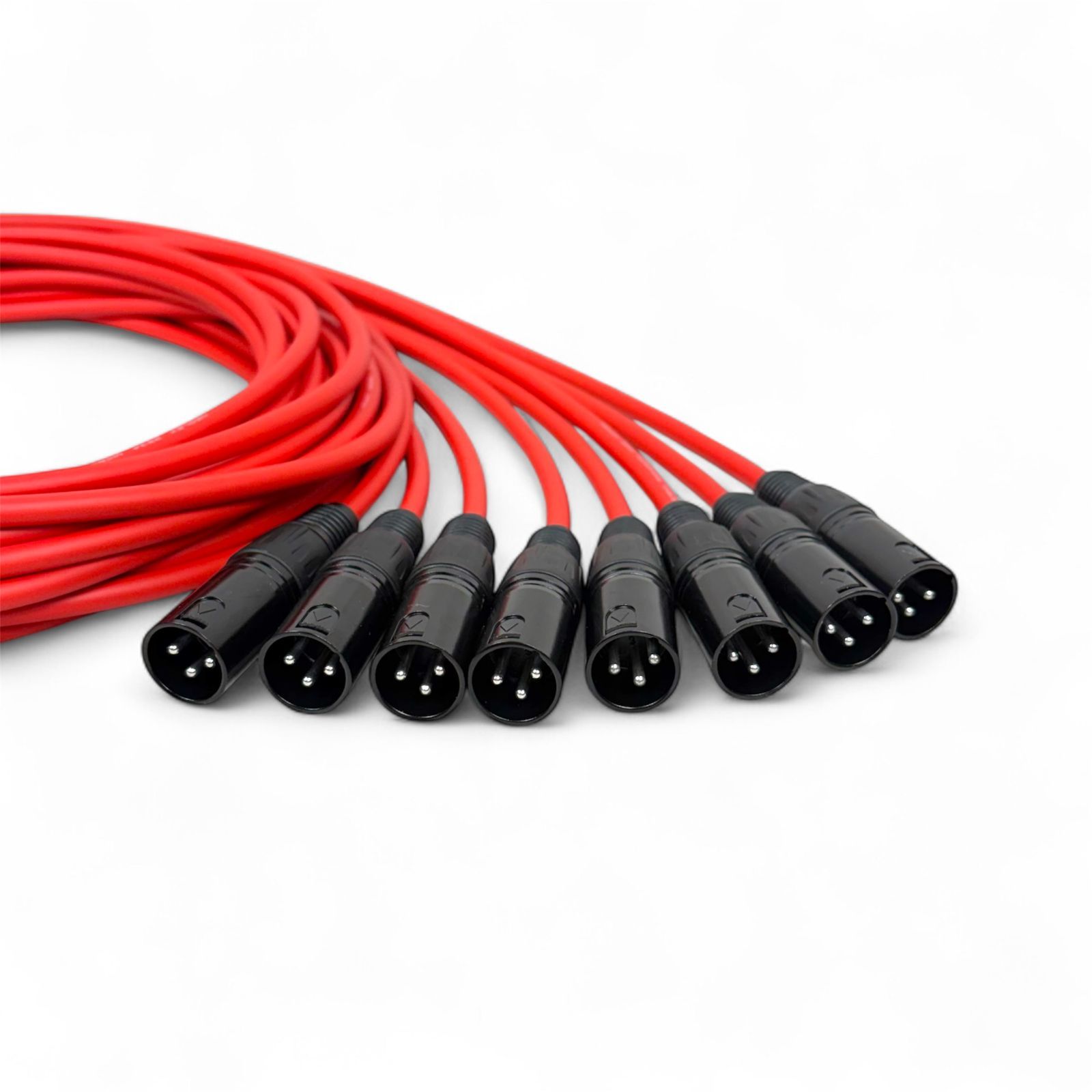 MOGAMI 2534 XLR マイクケーブル 2m 8本セット MOGAMI 2534 RED XLR マイクケーブル 2m 8本セット - メルカリ