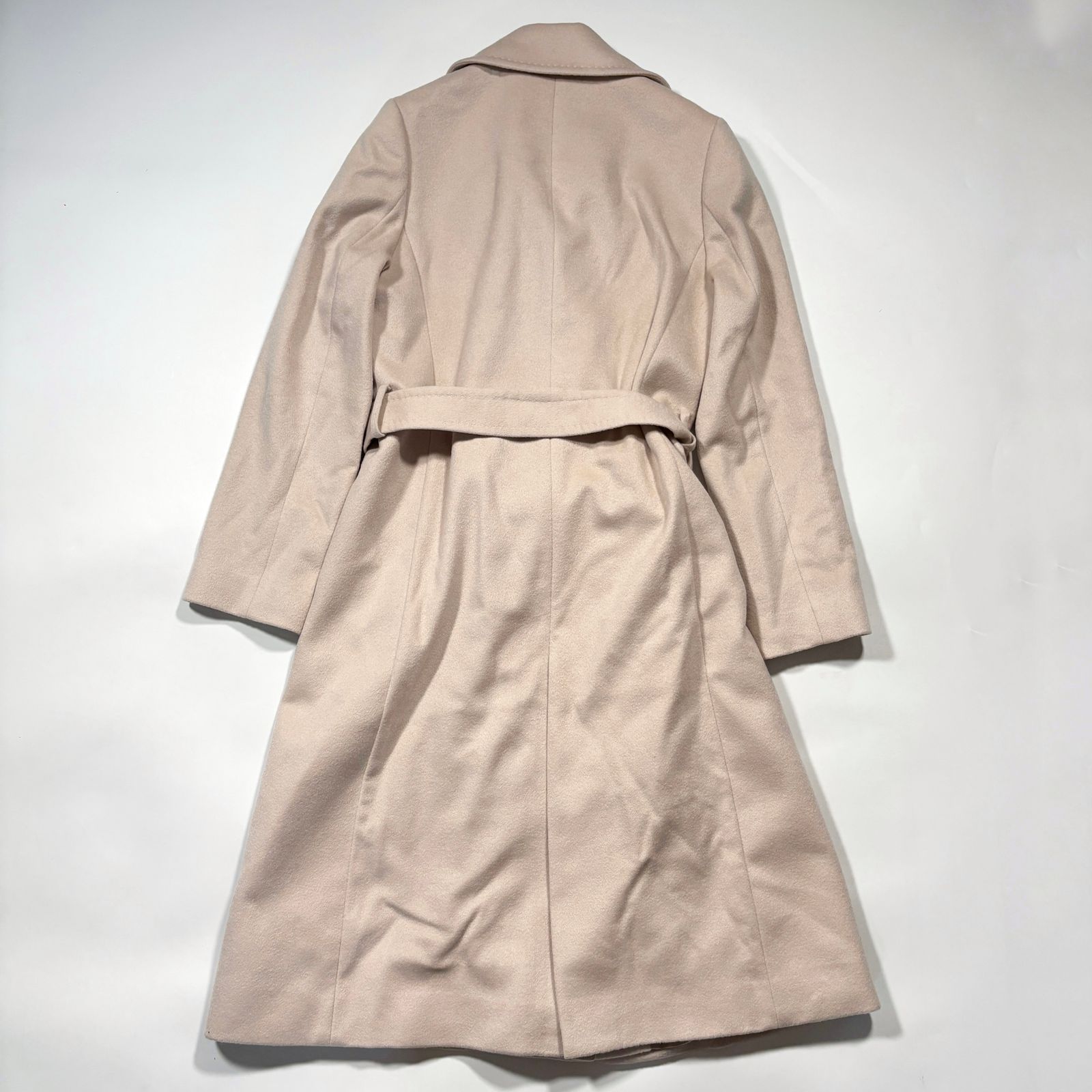 INED イネド カシミヤ 100％ ベルベットコート ロングコート 71