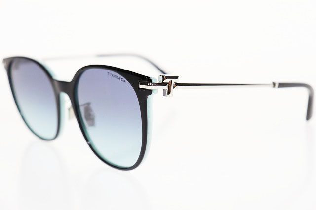 ティファニー TIFFANY CO サングラス 56 19 TF 4224 D Tロゴ アイウェア ティファニーブルー ブラック ブランド古着ベクトル AA 251130