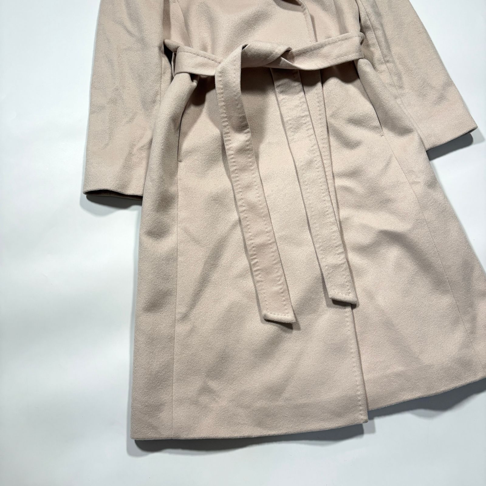 INED イネド カシミヤ 100％ ベルベットコート ロングコート 71