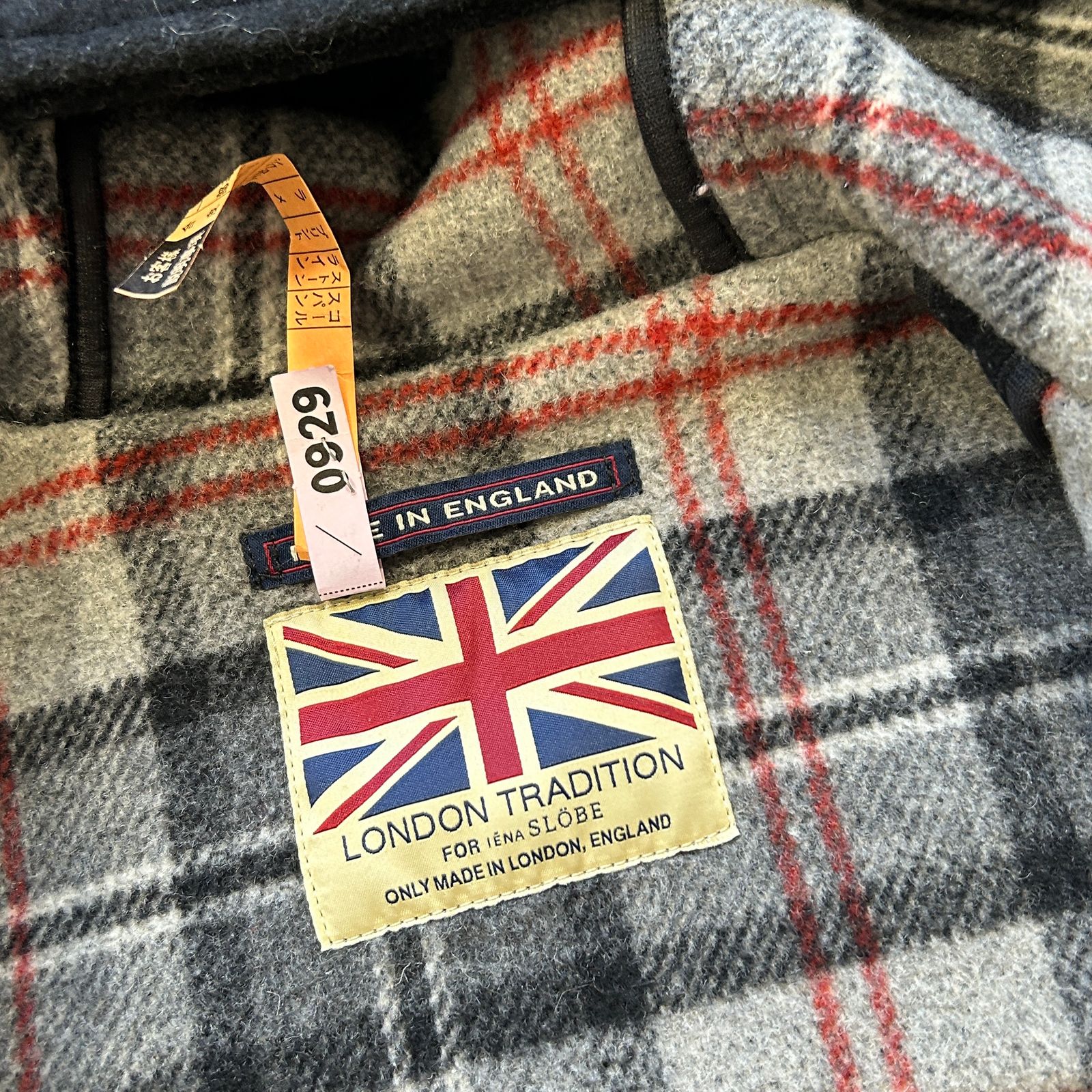 LONDON TRADITION × SLOBE IENA ダッフルコート 36 美品 SLOBE IENA × LONDON TRADITION 別注 ロング ダッフルコート 定価
