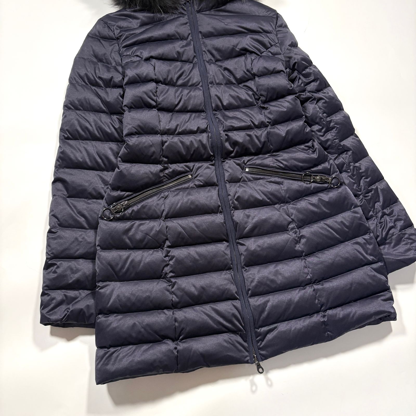 未使用級 HETREGO エトレゴ ダウンコート HE653M ラクーンファー 
