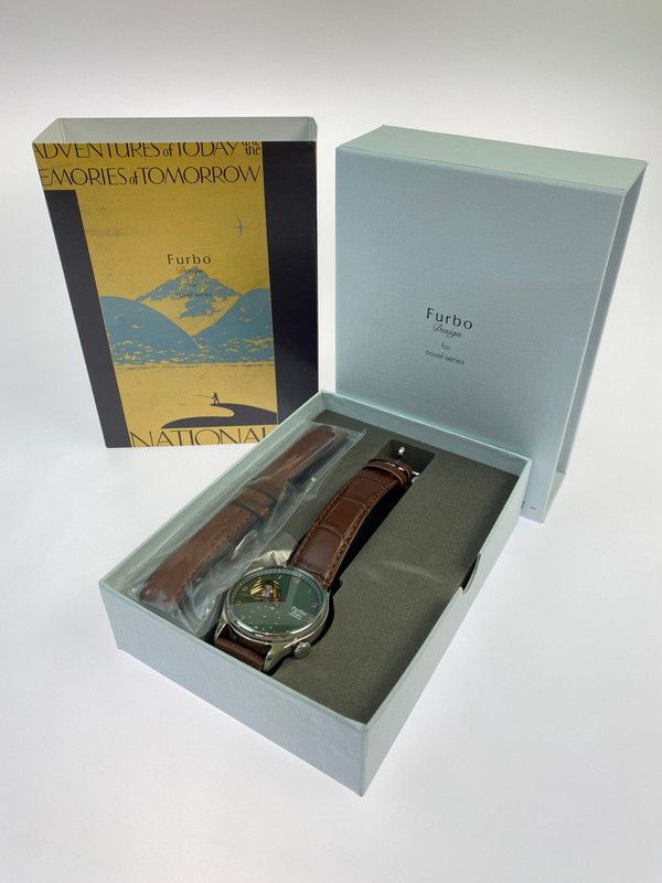 品 Furbo フルボ DESIGN デザイン SHAVE OFF メカニカル 自動巻き 腕時計 NF 03 W GR シェイブオフ ウォッチ グリーン文字盤 197 251130 em 59 min