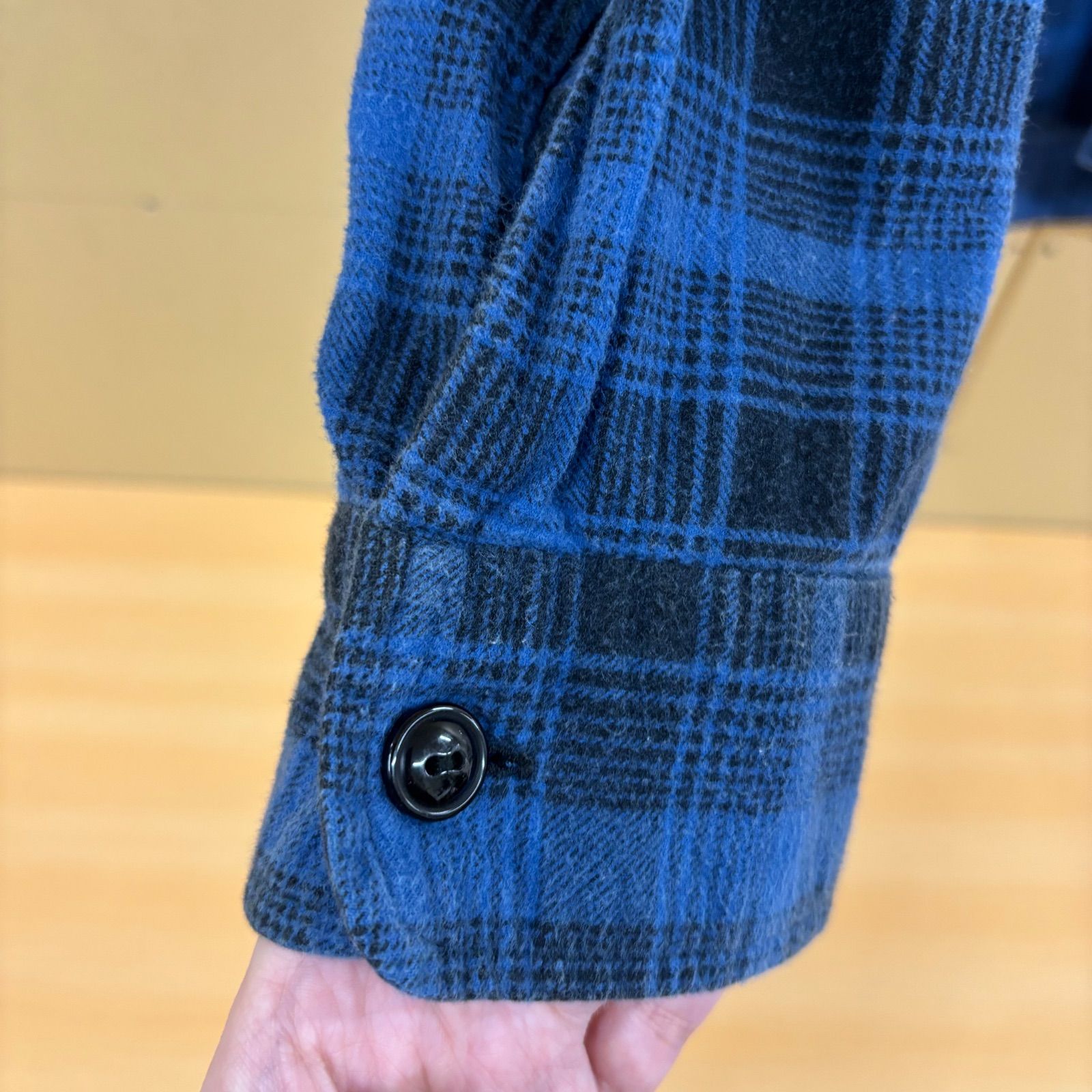 ◎ TENDERLOIN テンダーロイン チェックシャツ 長袖 ネルシャツ ブルー