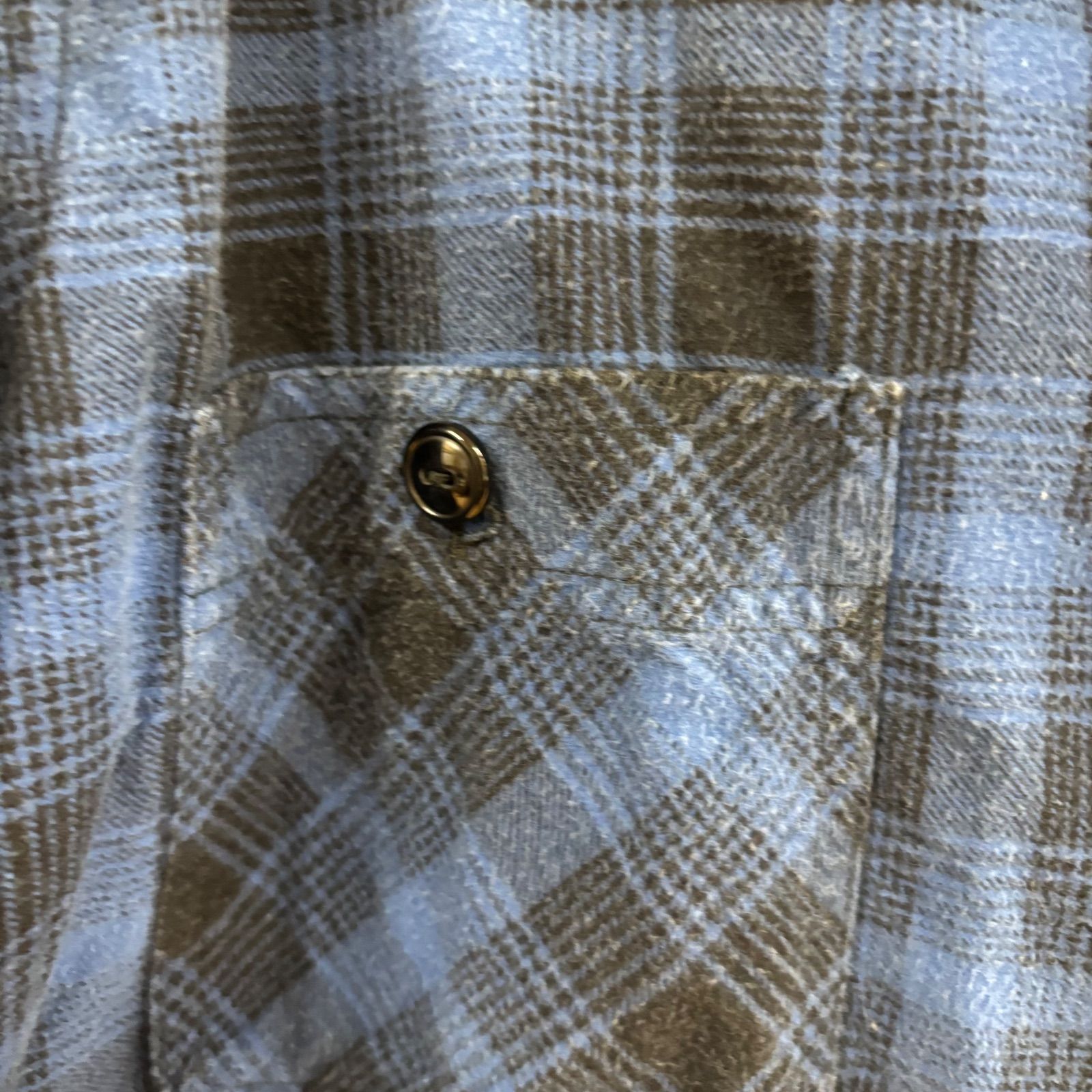 ◎ TENDERLOIN テンダーロイン チェックシャツ 長袖 ネルシャツ ブルー