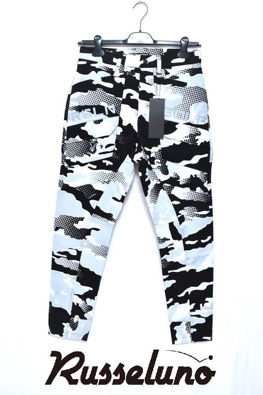 定価2万8600円 ラッセルノ ドビー柄 ストレッチ ジョガー パンツ 4 M RG 2310705 GRAY ゴルフウェア Russeluno