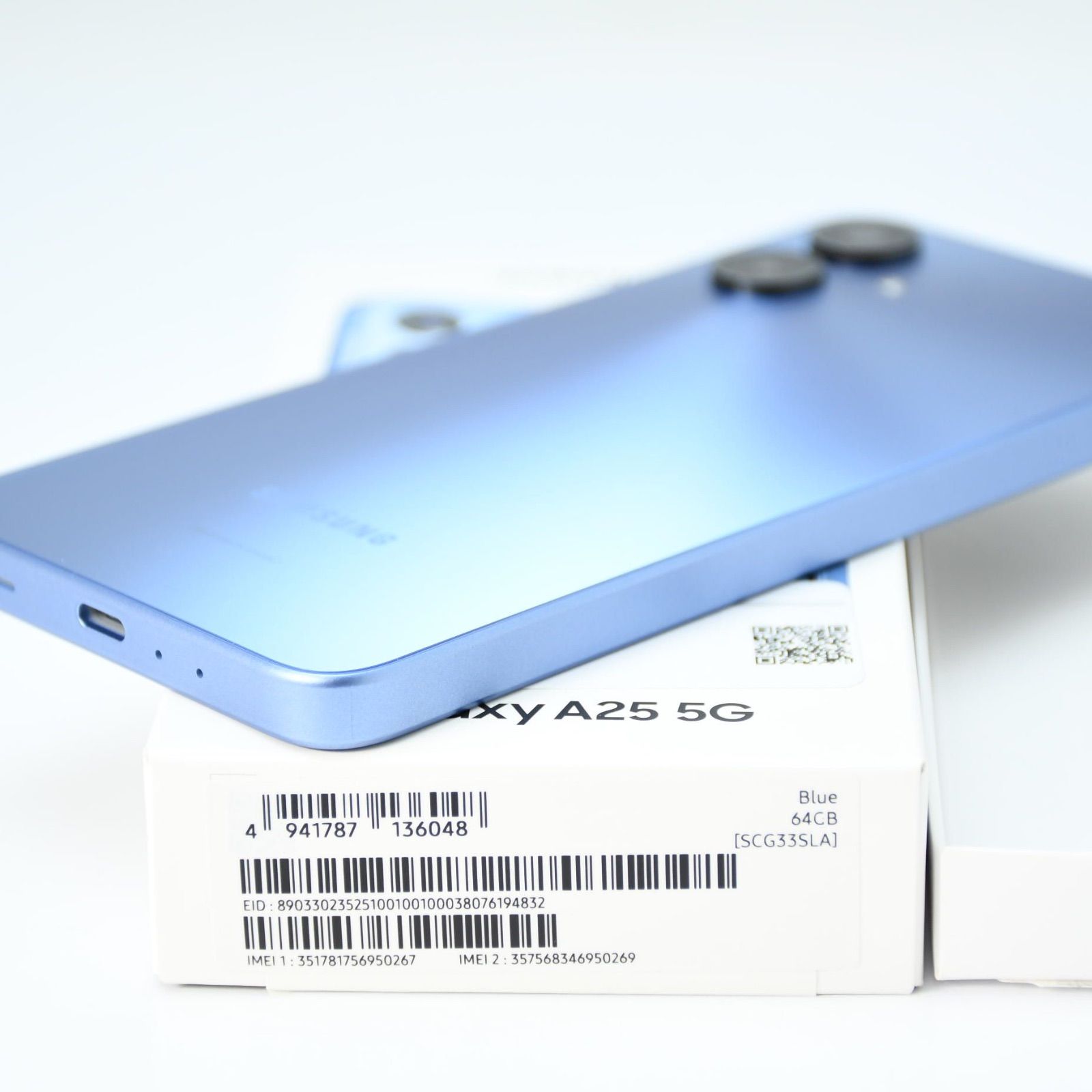 SIMフリー UQmobile版 Galaxy A25 5G 4GB/64GB ブルー - メルカリ