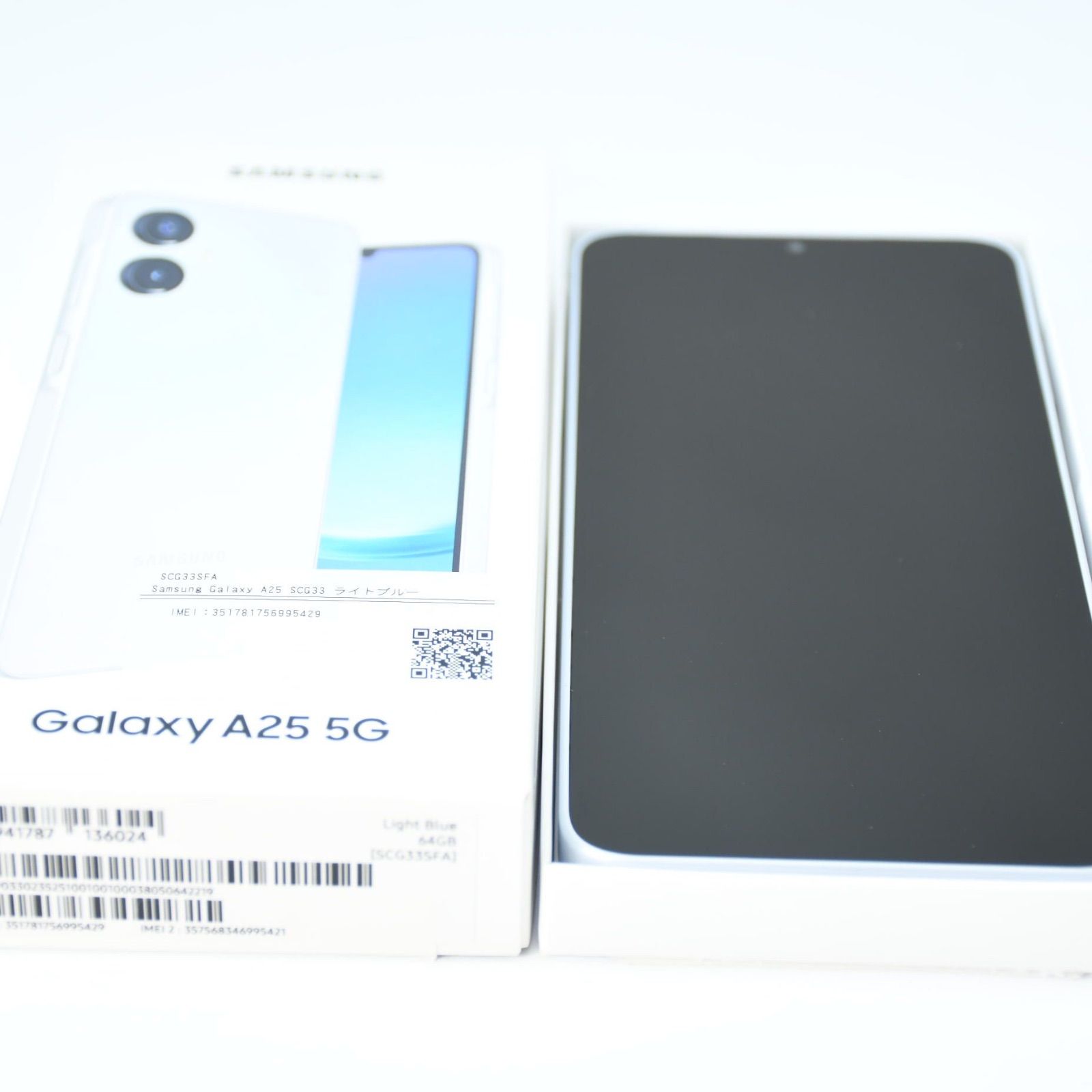 SIMフリー UQmobile版 Galaxy A25 5G 4GB/64GB ライトブルー - メルカリ