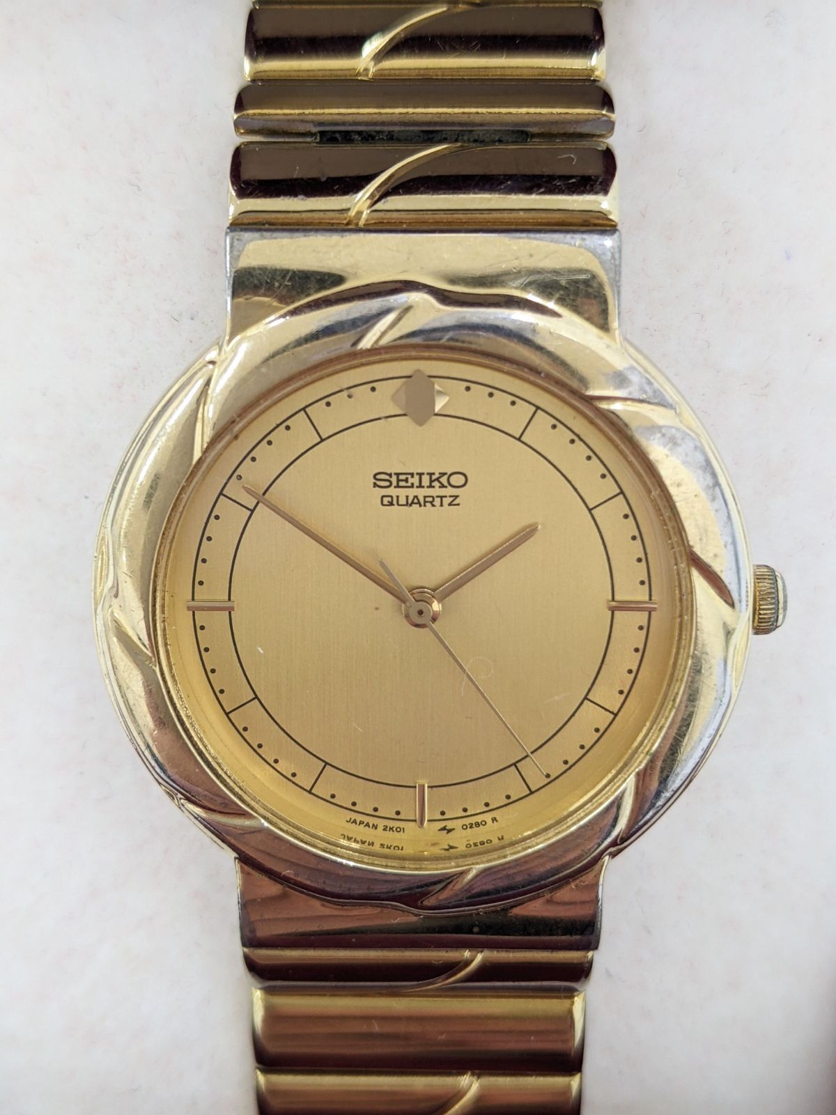 不動・動作未確認】SEIKO セイコー メンズ腕時計 クォーツ腕時計 2K01