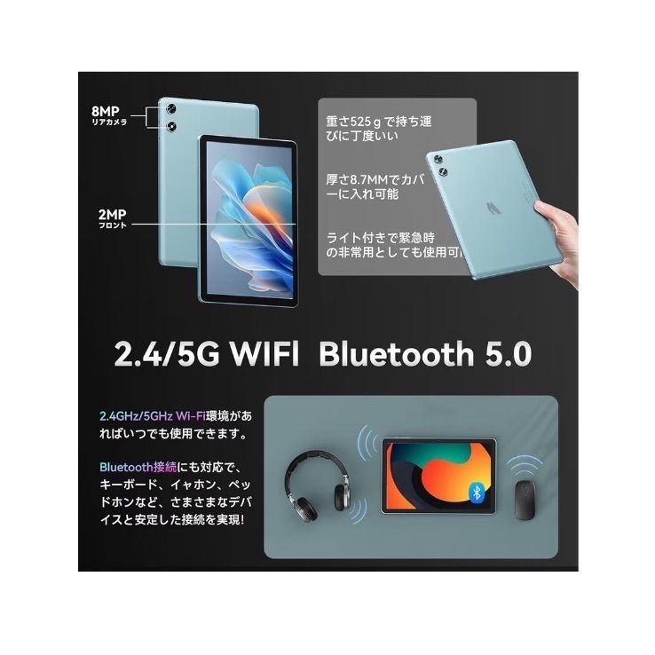 Android 16強化版 タブレット 10インチ Wi Fiモデル 128 GB 20 2 TB拡張アンドロイド16 tablet 8コアCPU GPS搭載 widevineL 1 6600 mAh 保護フイルム貼り済み カバーなし SVITOO P 10