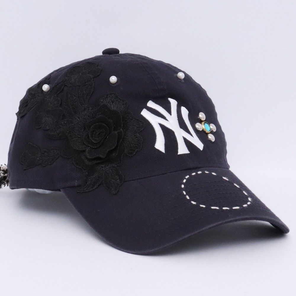 APACHE WLB LACE CUSTOM DAD CAP ネイビー 【公式通販】