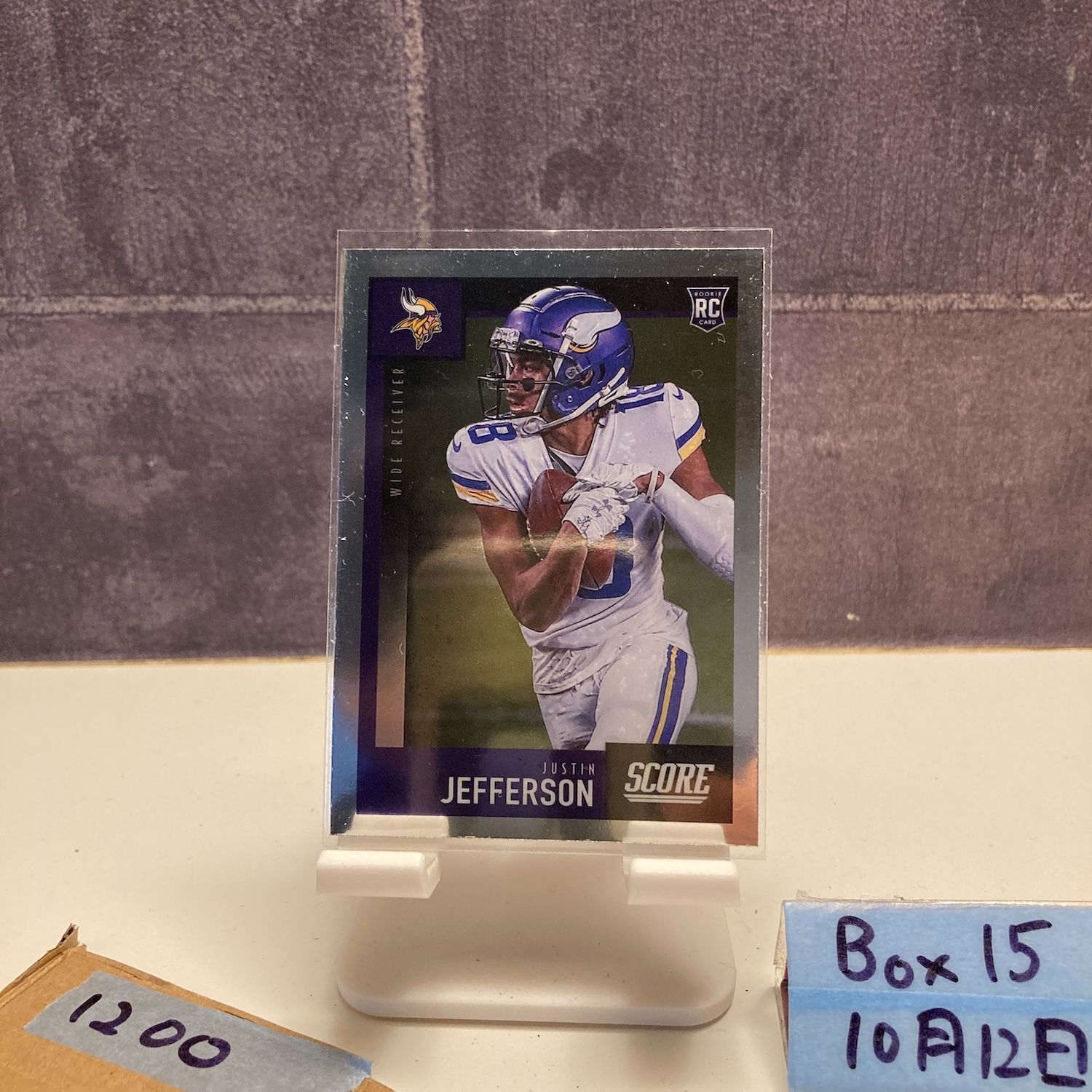 2020 Panini Chronicles Score Justin Jefferson Minnesota Vikings RC