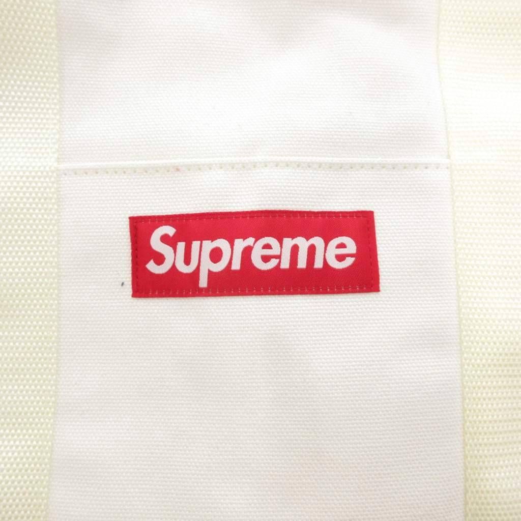 24時間以内発送 完売品 超美品 7 3/8 Monogram Box Logo シュプリーム SUPREME 美品 Box Logo キャンバス トートバッグ