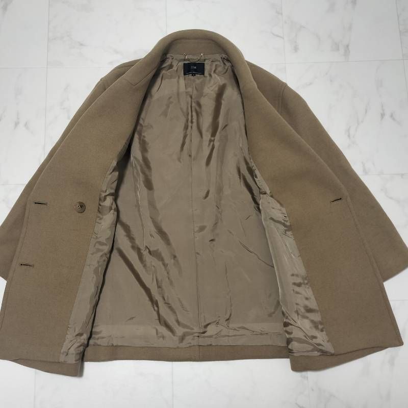 23区 ソフトメルトンPコート ウールコート ベージュ・キャメル系