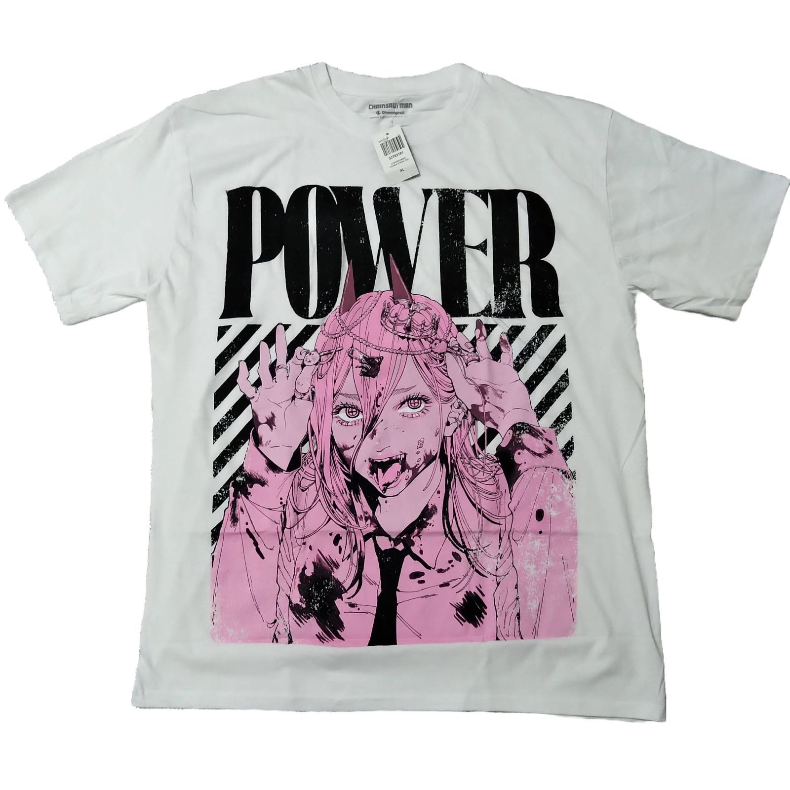 チェンソーマン Tシャツ XLサイズ 白 パワー アニメTシャツ 未使用新品