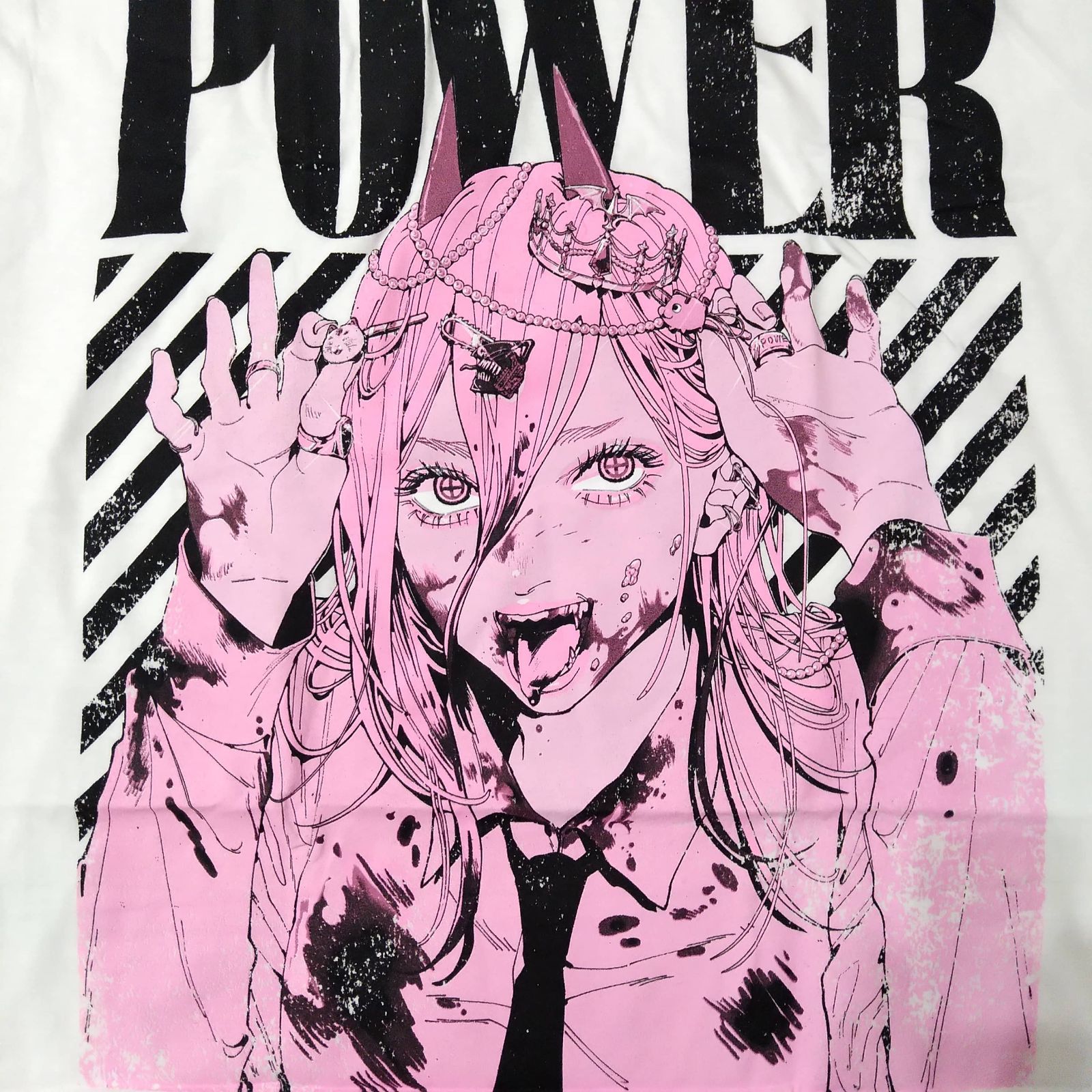 チェンソーマン Tシャツ XLサイズ 白 パワー アニメTシャツ 未使用新品