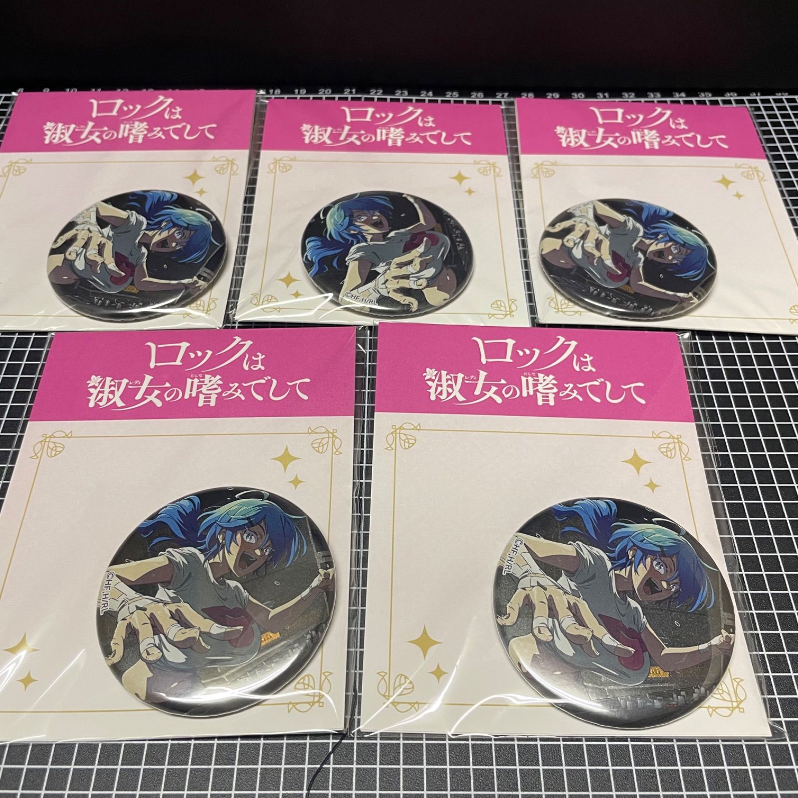 ロックは淑女の嗜みでして　院瀬見ティナ　缶バッジ　48個セット　ロックレディ ロックは淑女の嗜みでして 院瀬見ティナ 缶バッジ 48個セット ロック