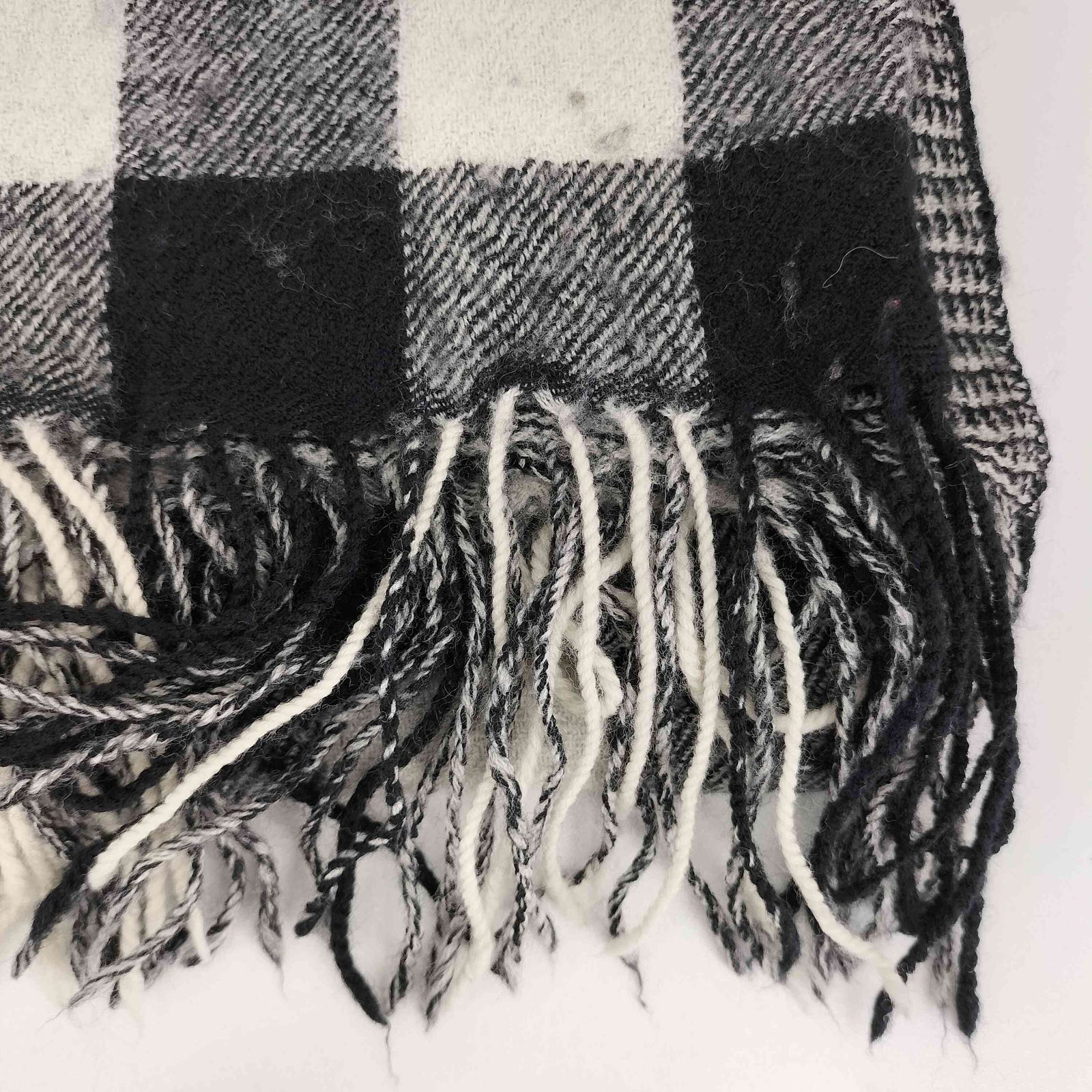 リミフゥ LIMI feu ブロックチェック マフラー レディース 表記無