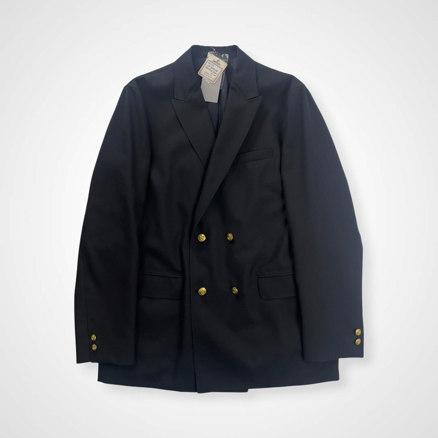 BEAMS PLUS ビームスプラス / 4B Double Breasted Blazer Wool タグ