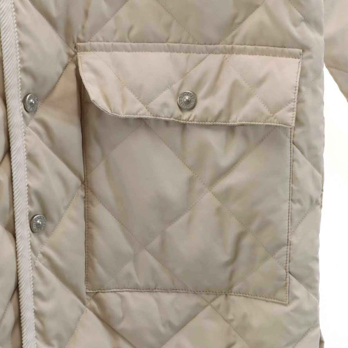 美品 TAION タイオン ダウンコート XS ベージュ系 CITY LINE 