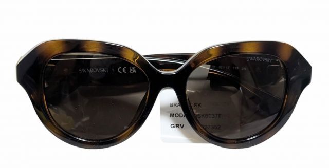 未使用 スワロフスキー サングラス バタフライ SK6037 クリスタル