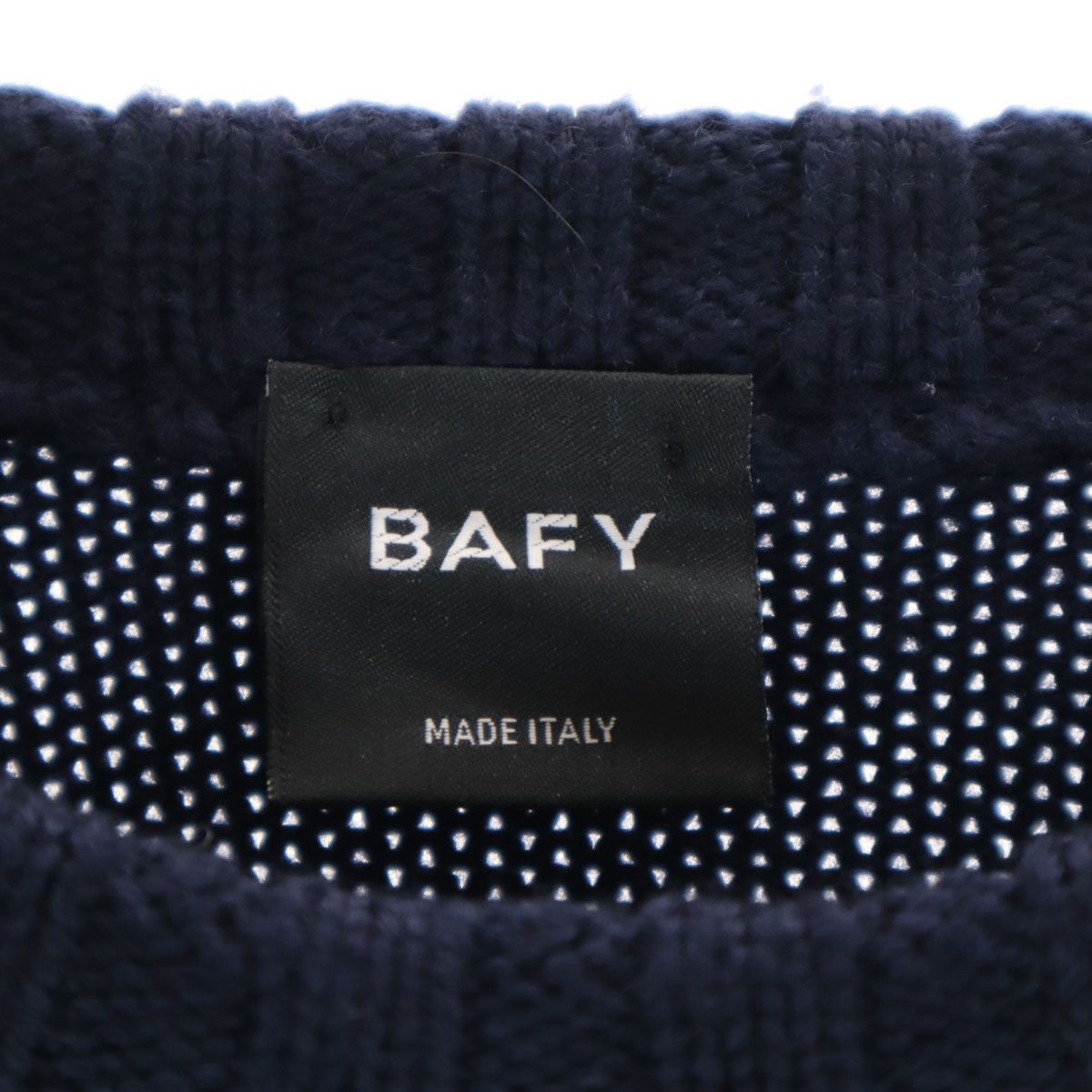 古着 BAFY バフィー イタリア製 長袖 セーター 48 ネイビー ニット メンズ BAFY バフィー イタリア製 長袖 セーター 48 ネイビー ニット メンズ