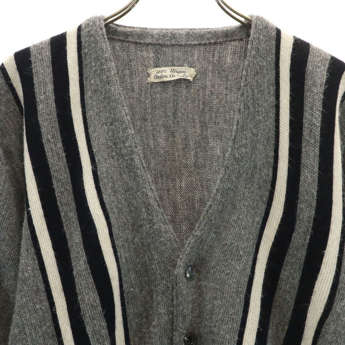 Virgin Orlon Acrylic 70s ヴィンテージ 長袖 ニットカーディガン