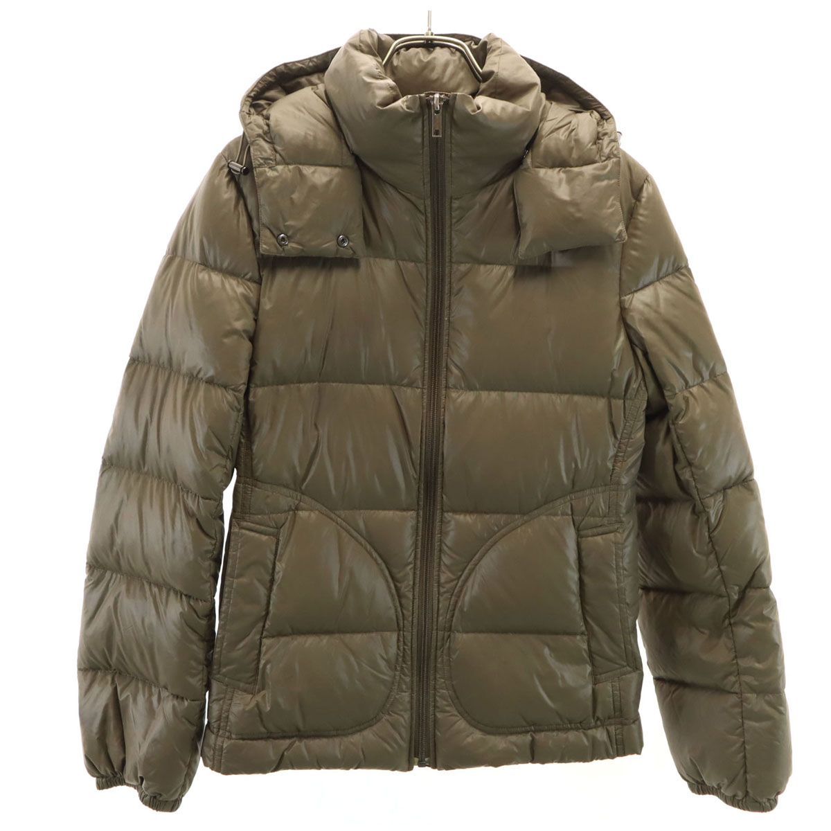 BURBERRY LONDONブラウン ダウンジャケット ベルト付き　38 BURBERRY LONDON バーバリーロンドン ダウンジャケット 38 ブラウン系