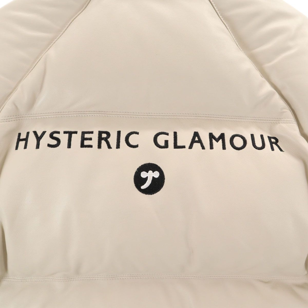 HYSTERIC GLAMOUR ヒステリックグラマー バックロゴ 羊革レザー ダウン 