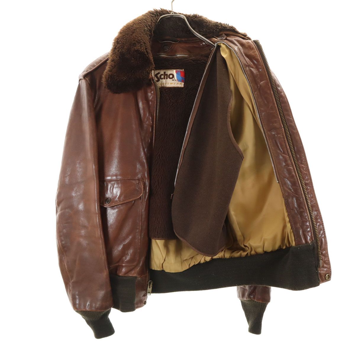schott ショット 80s USA製 134SM ヴィンテージ A-2 レザー フライト 