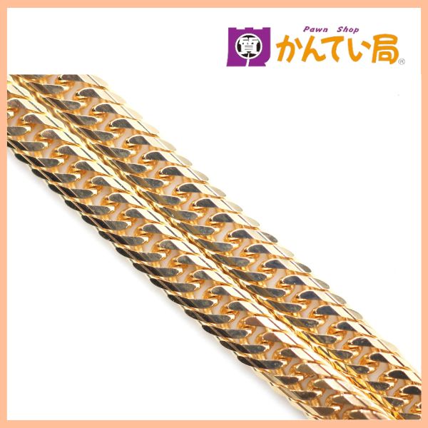 K 18 12面 T喜平アンクレット 22 cm 9 8 g ユニセックス ゴールド 金 750