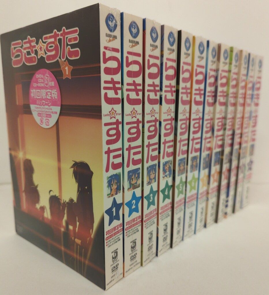 アニメDVD らき☆すた 初回全12巻 セット ※未開封難あり - メルカリ