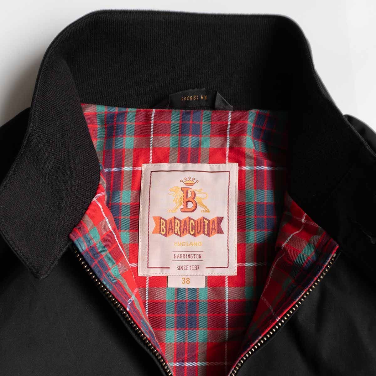 美品　バラクータ　g9 ブラック　38 美品】 BARACUTA 【G9 スウィングトップ ハリントンジャケット】 38