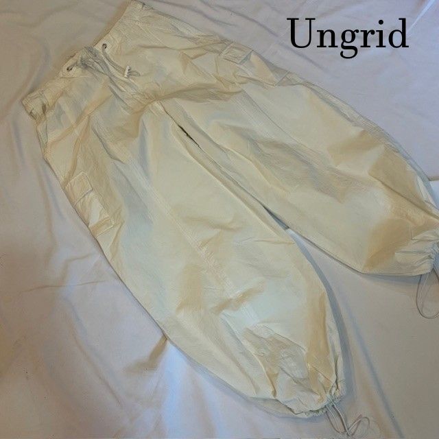 アングリッド Ungrid ナイロン混 ミリタリールーズパンツ カーゴパンツ