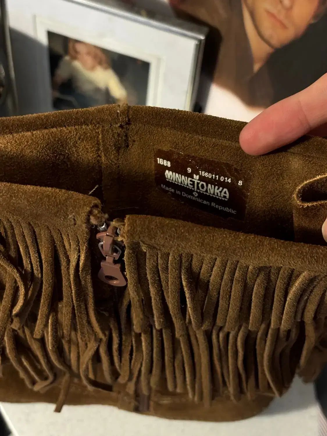 フリンジ スウェード