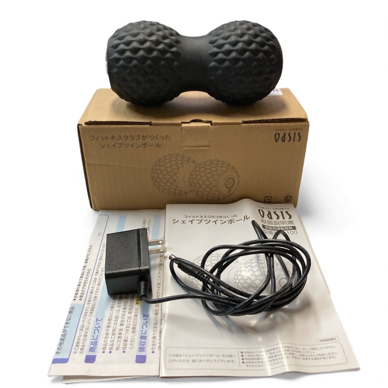 10777f44】シェイプツインボール ブラック 箱・取扱説明書付き - メルカリ