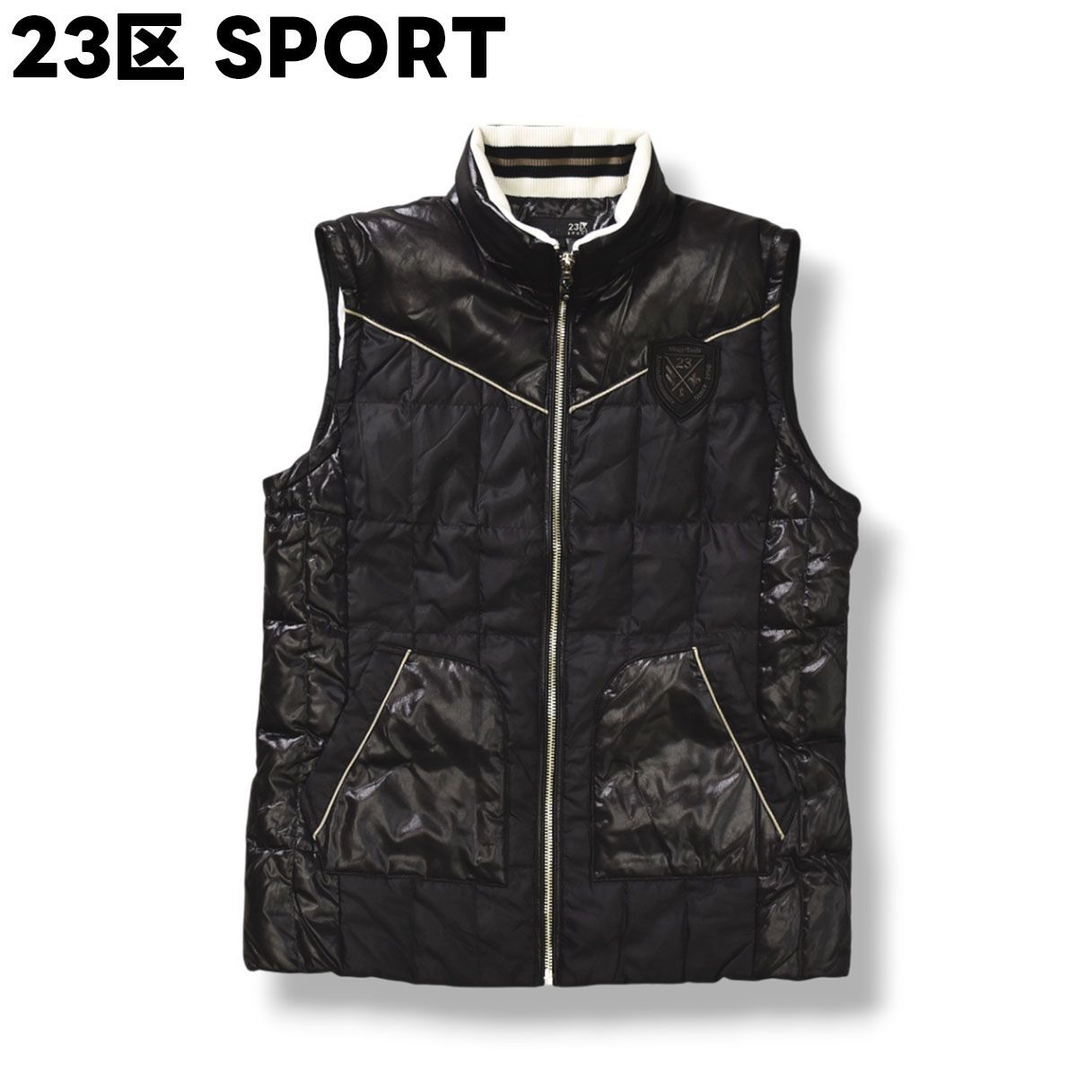 23区 SPORT ダウン ベスト ジャンパー ジップアップ ウィンド 