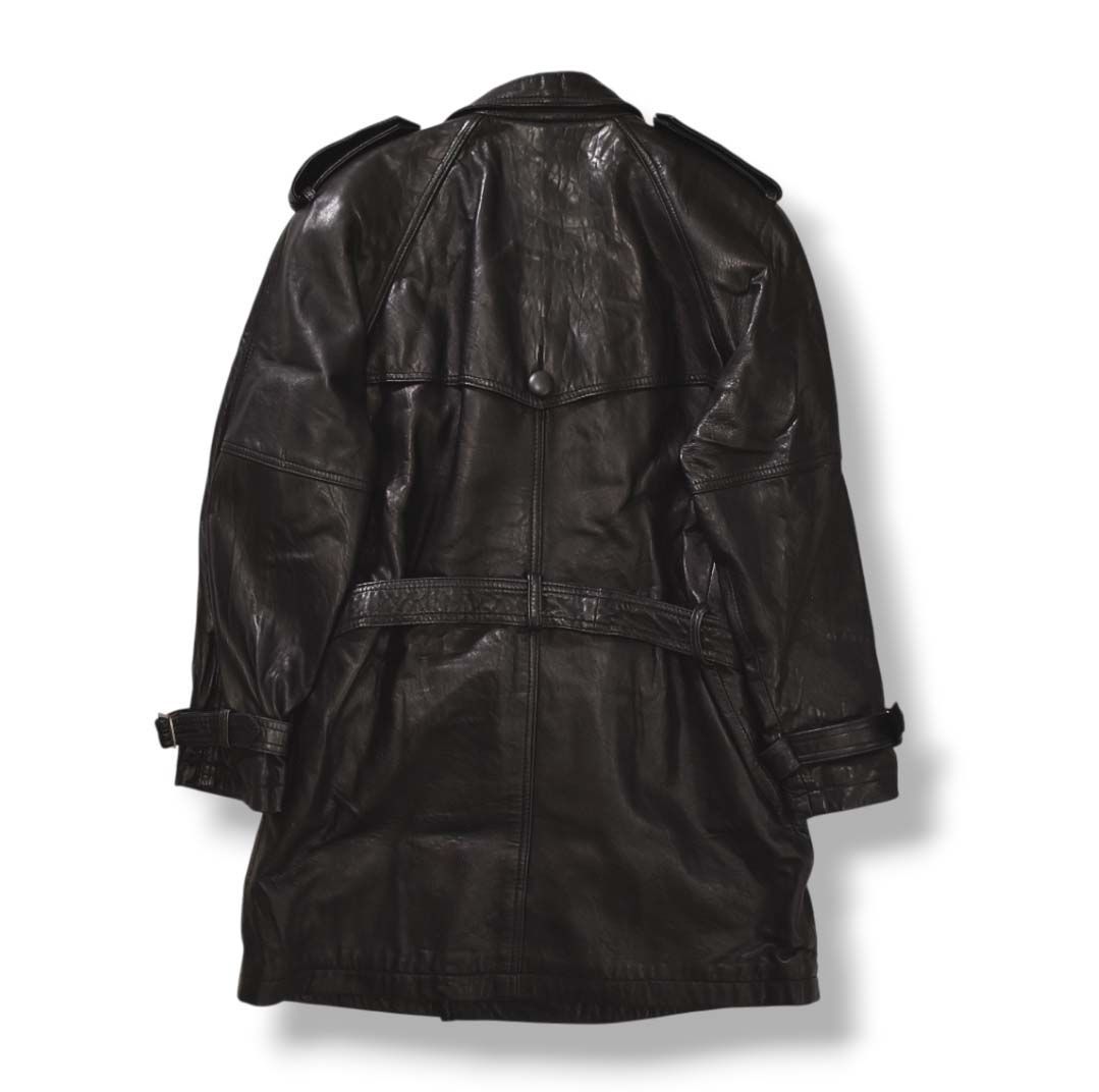本革】 90s ヴィンテージ SunyYow BOUTIQUE 牛革 レザー トレンチ