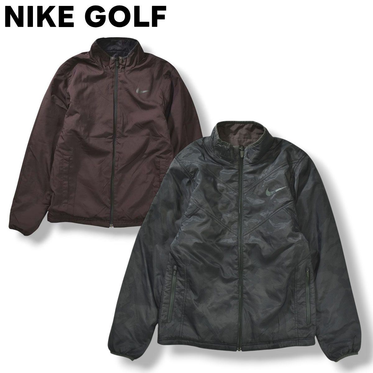 ナイキ ゴルフ NIKE GOLF リバーシブル ナイロン ジャケット 中綿