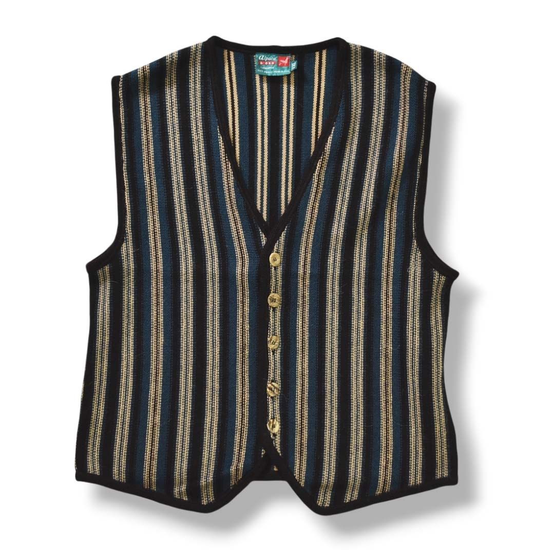 上質】 90s ヴィンテージ ペルー製 alpaca アルパカ 100％ ニット