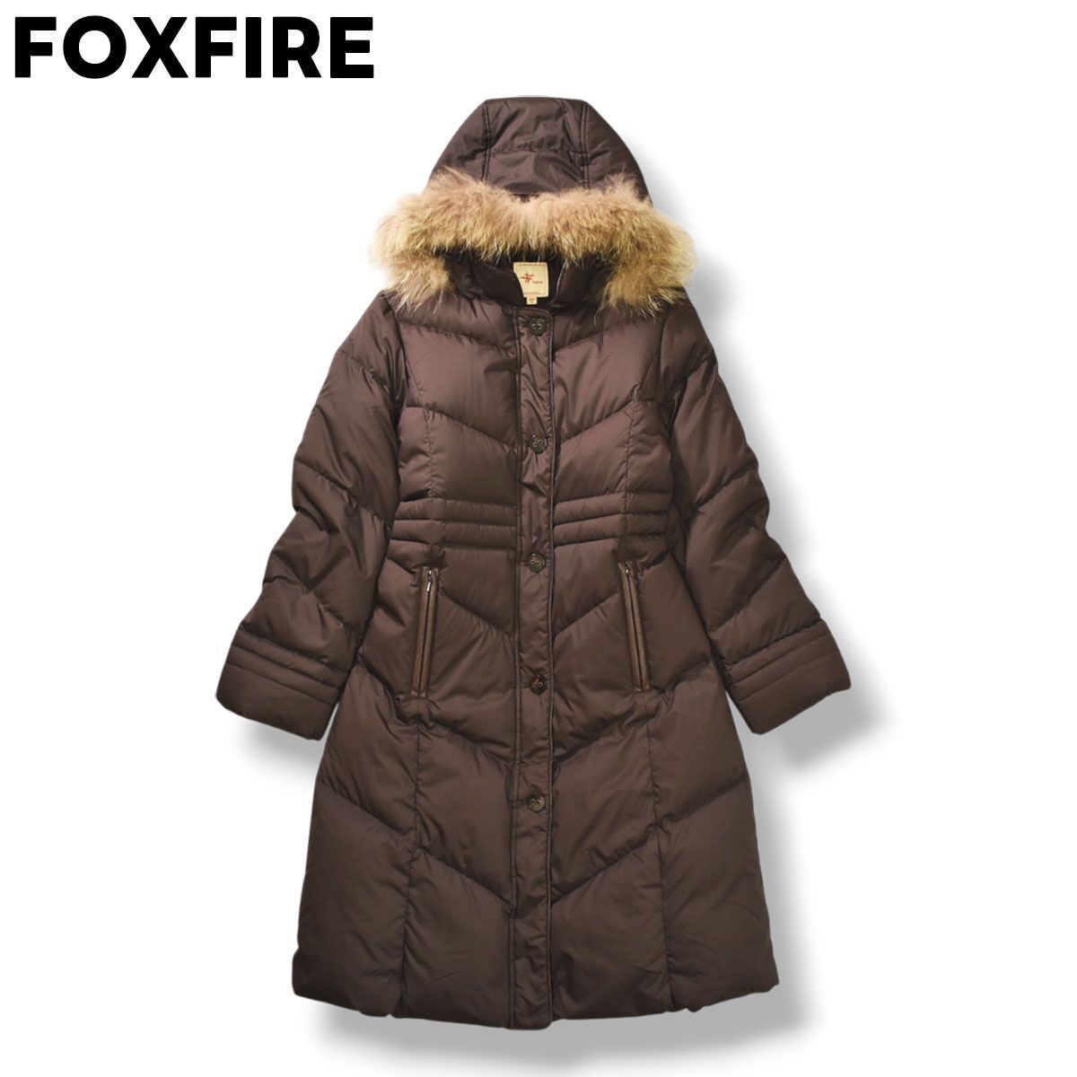 美品】 フォックスファイヤー FOXFIRE キルティング ラクーン ファー 